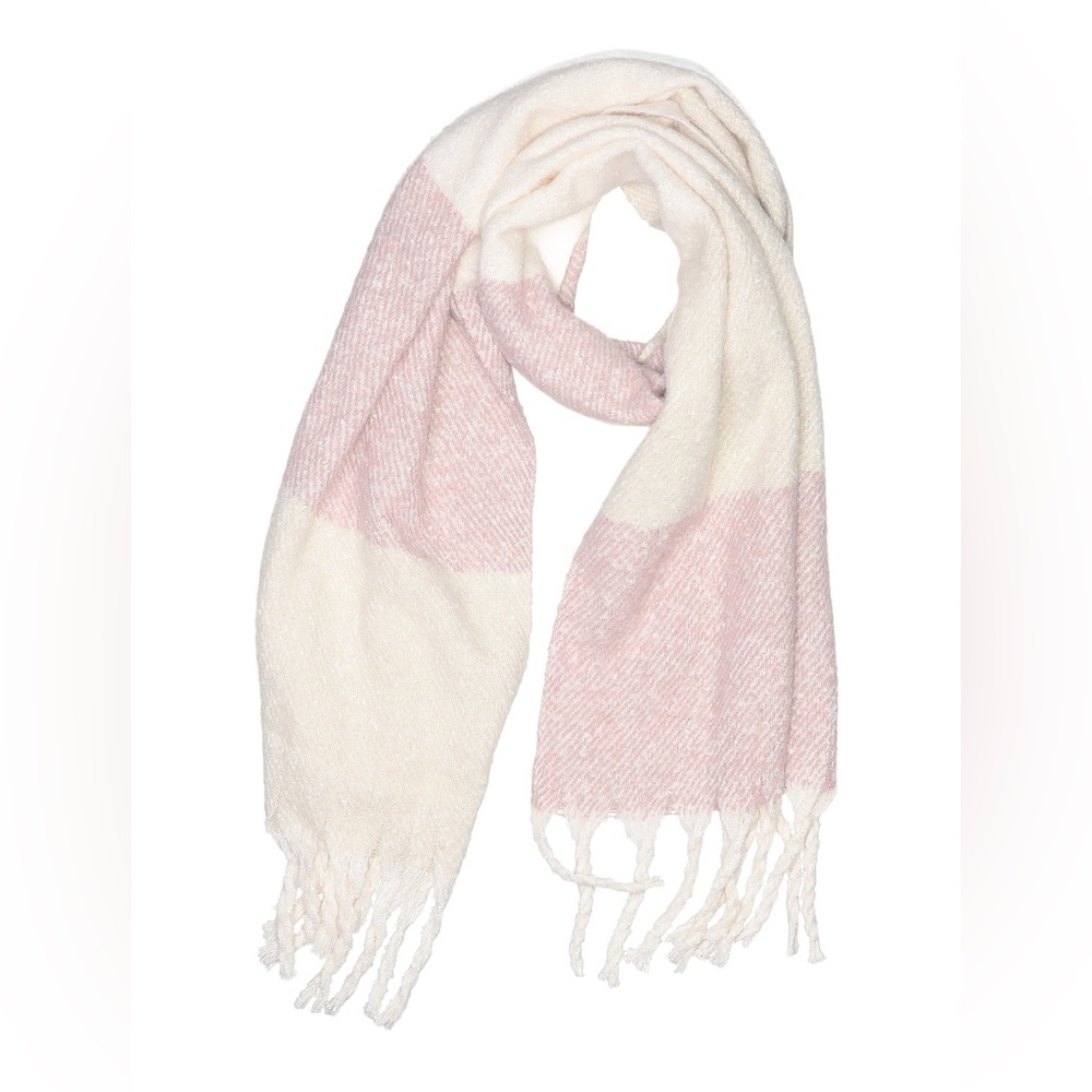 Gentle Fawn Cozy Pink & White Scarf